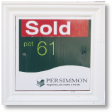 Persimmon Homes Sold Plot board