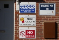 Overdone signage fixed to your new David Wilson home!