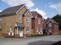 Social housing on a new housing estate